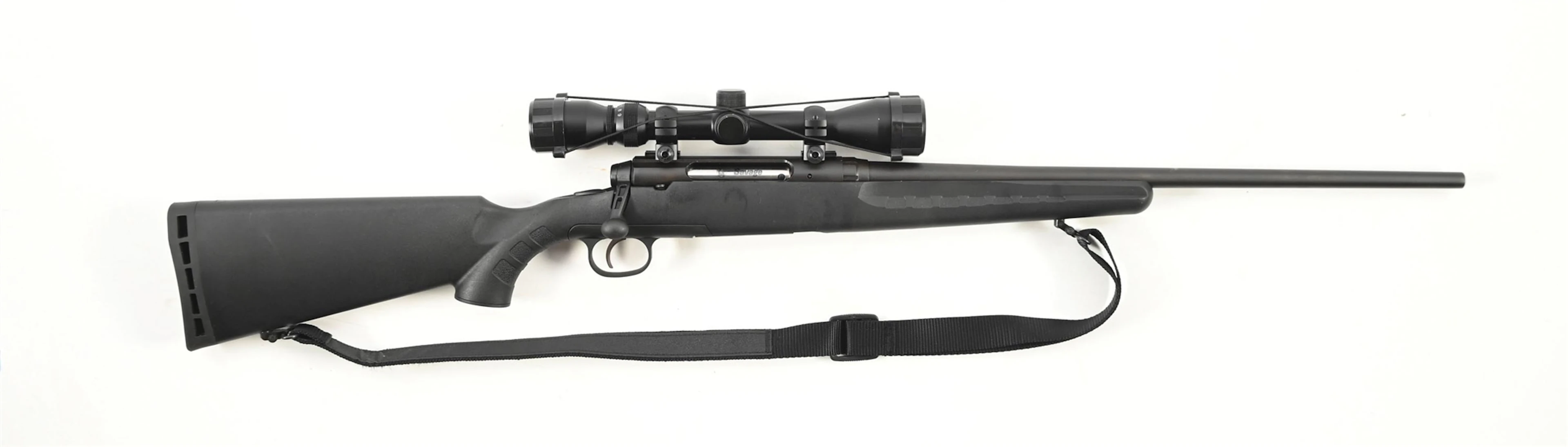 (M) SAVAGE EDGE BOLT ACTION RIFLE WITH BOX.