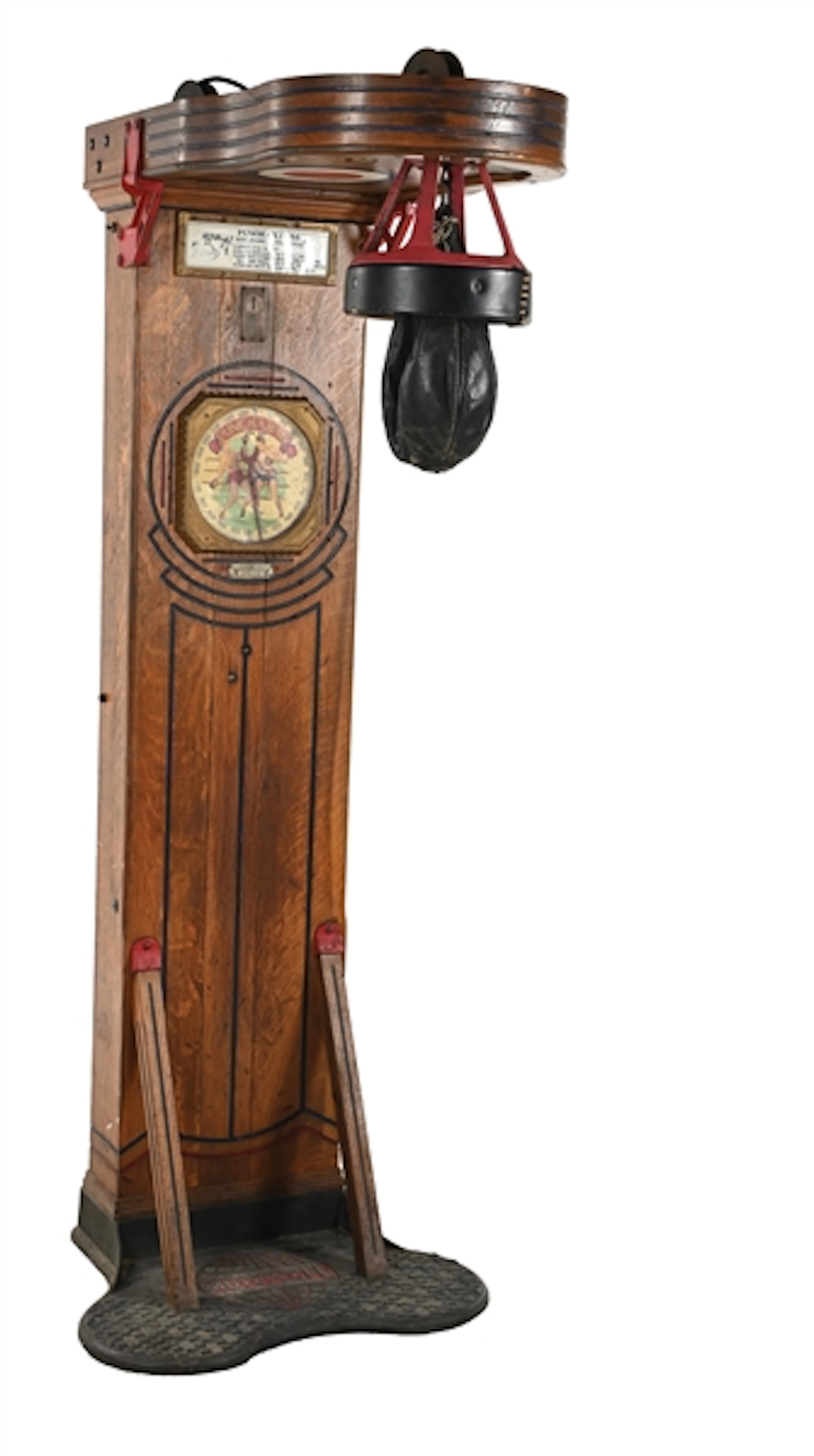 5¢ INTERNATIONAL MUTOSCOPE REEL CO. PUNCH-A-BAG STRENGTH TESTER