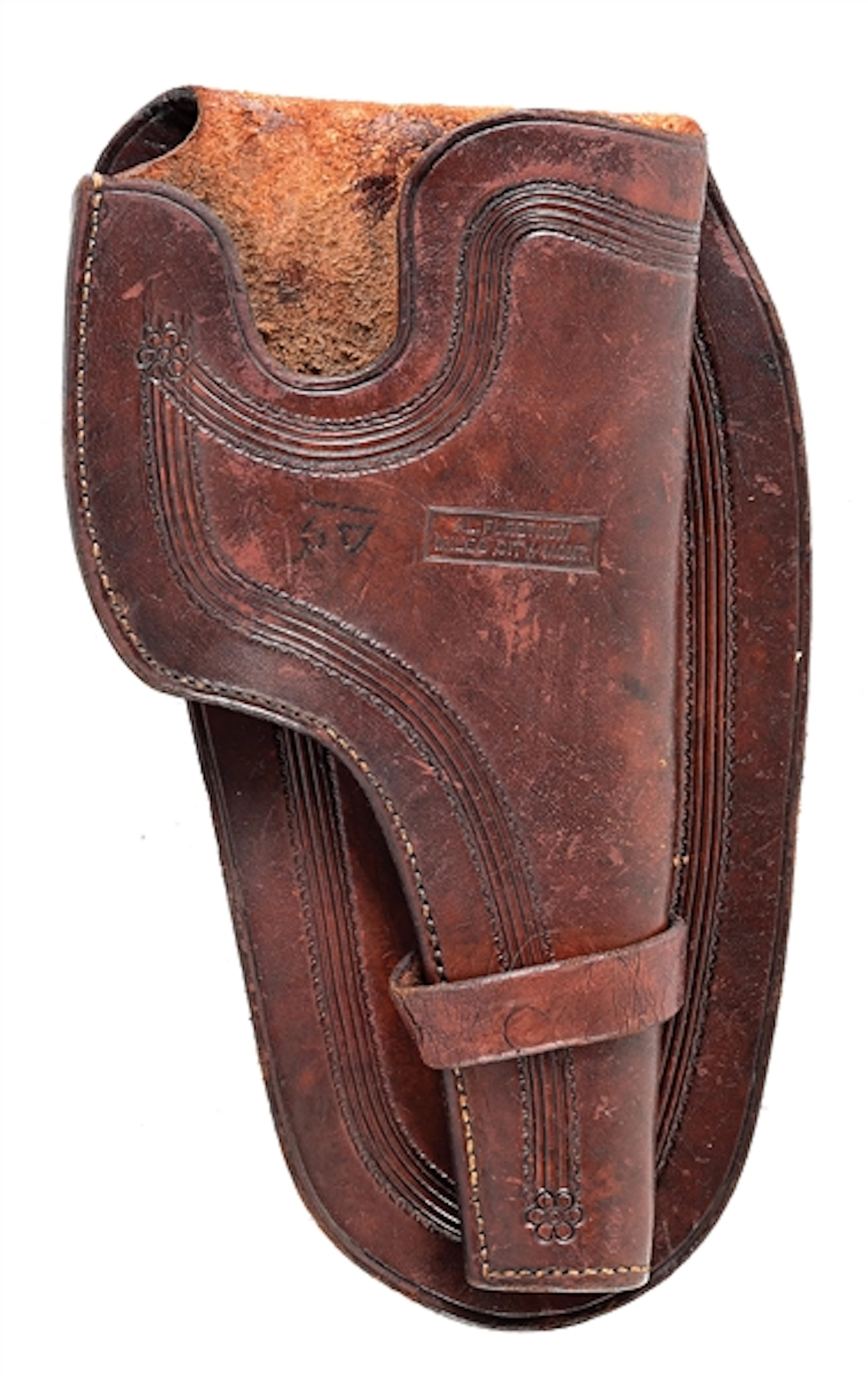 RARE AL FURSTNOW HOLSTER FOR A C96 MAUSER BROOMHANDLE PISTOL.