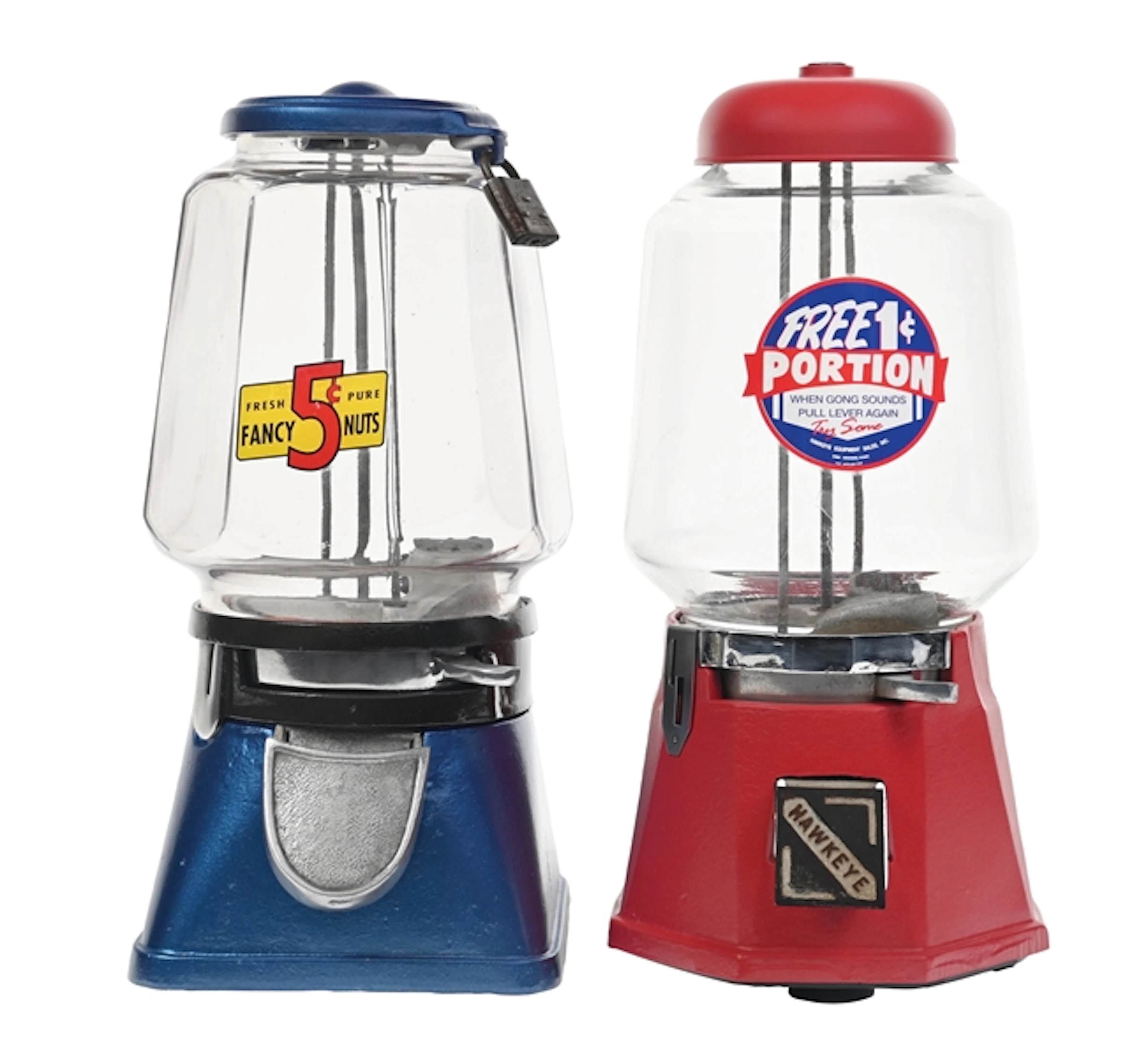 PAIR OF PEANUT VENDING MACHINES