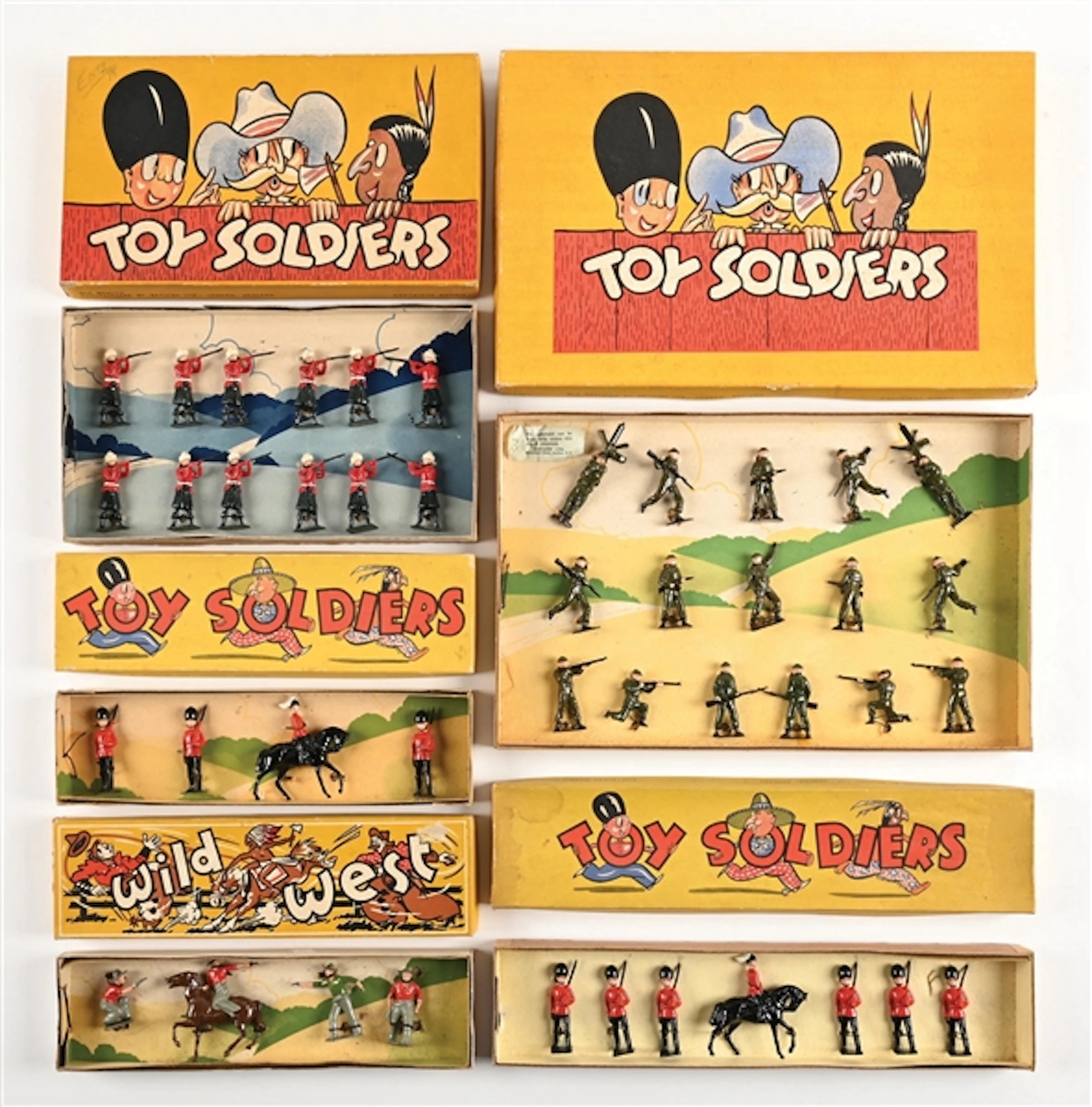 LOT OF 5: W. BRITAINS SUPER FORT SERIES