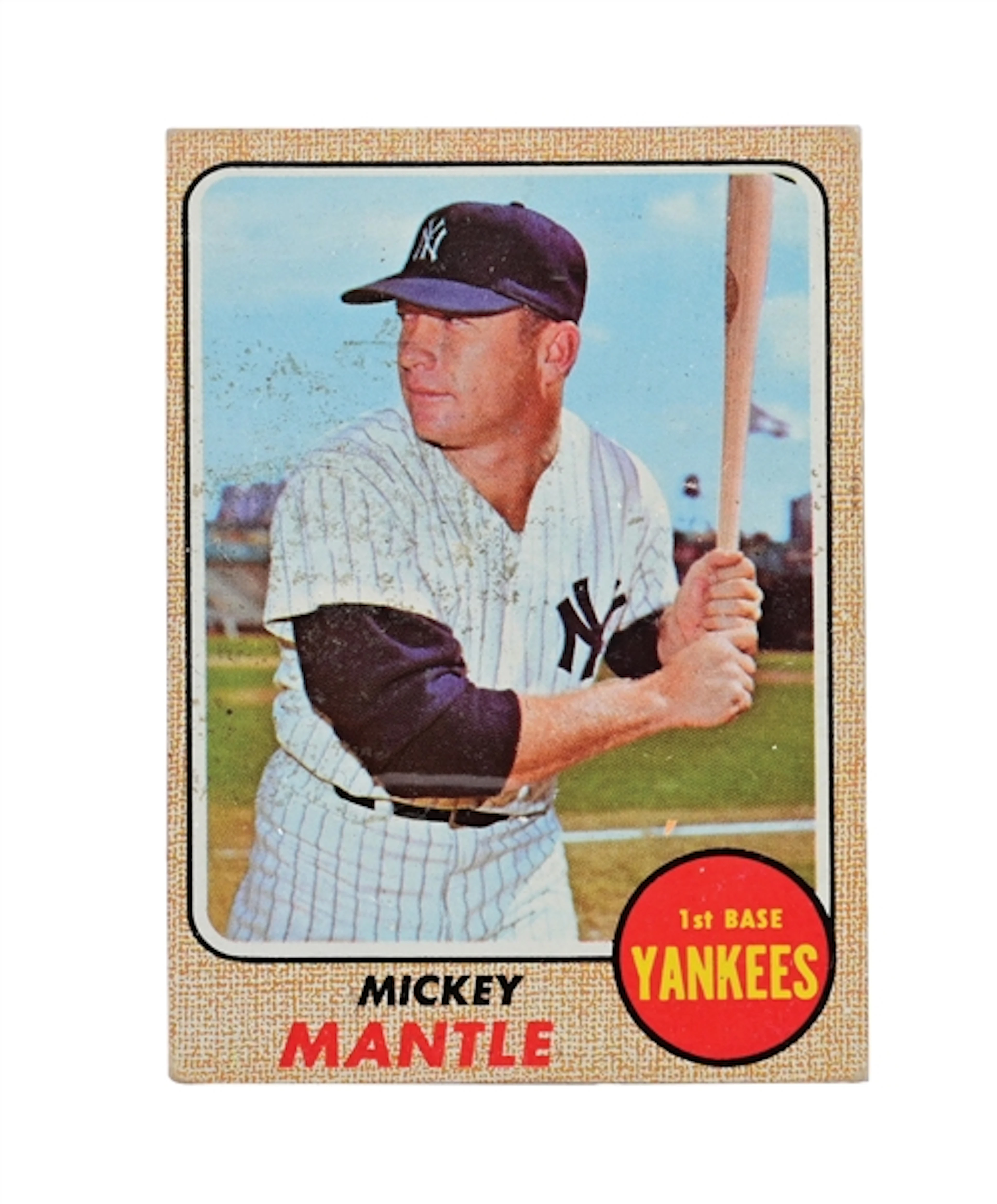 1968 TOPPS MICKEY MANTLE CARD