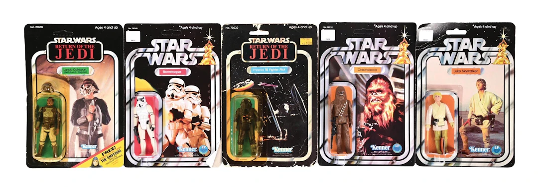 LOT OF 5: VARIOUS KENNER UNGRADED STAR WARS FIGURES