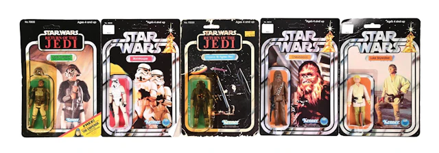 LOT OF 5: VARIOUS KENNER UNGRADED STAR WARS FIGURES