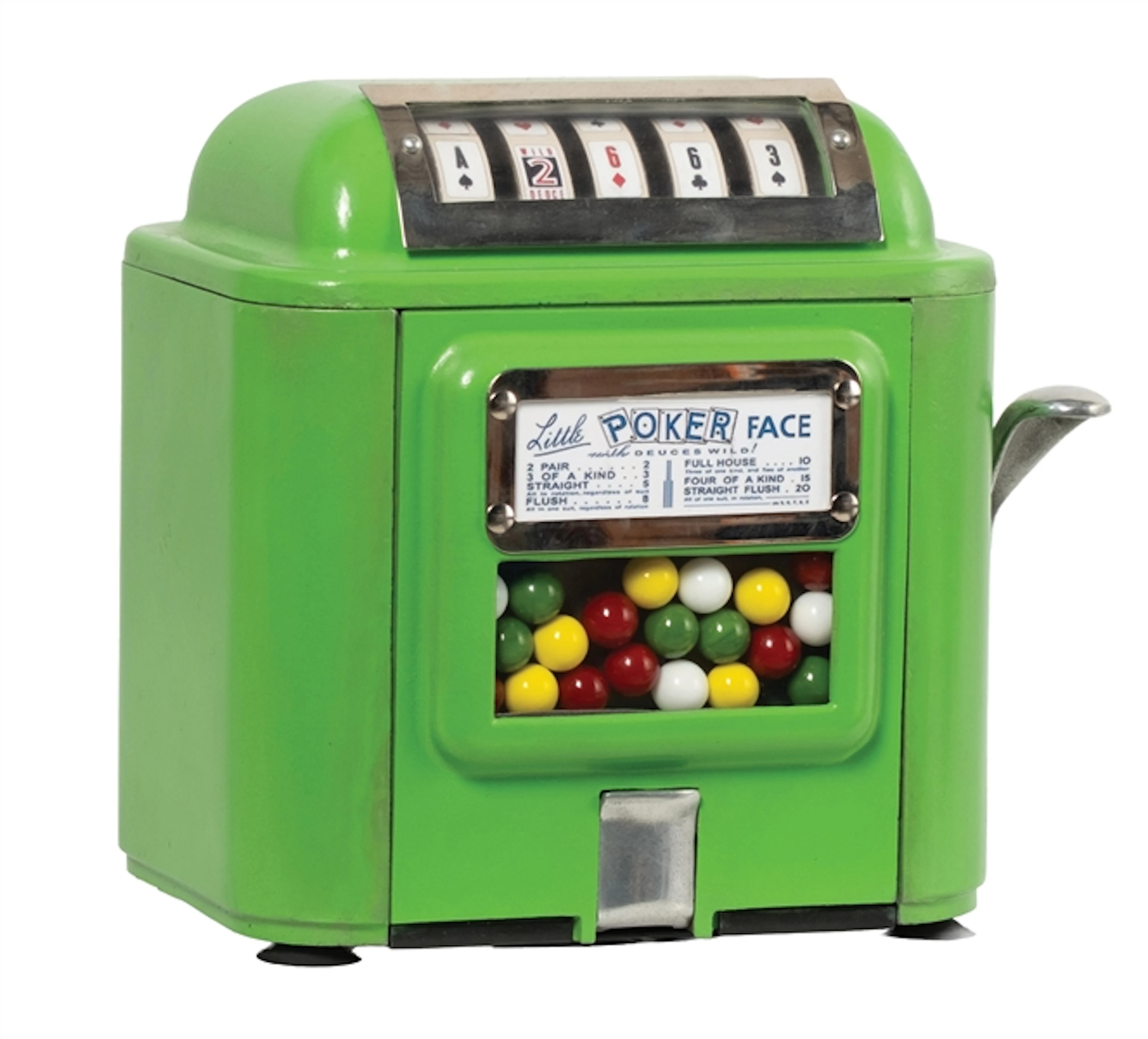 LITTLE "POKER FACE" TRADE STIMULATOR & GUMBALL VENDOR