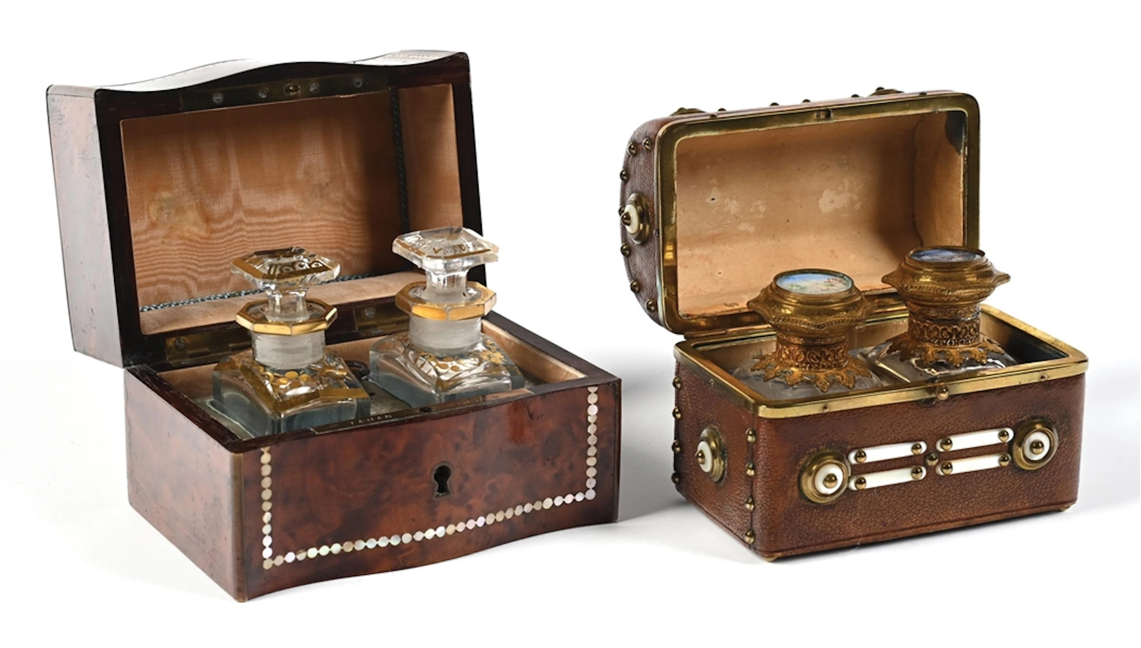 LOT OF 2: FRENCH PERFUME CASKETS