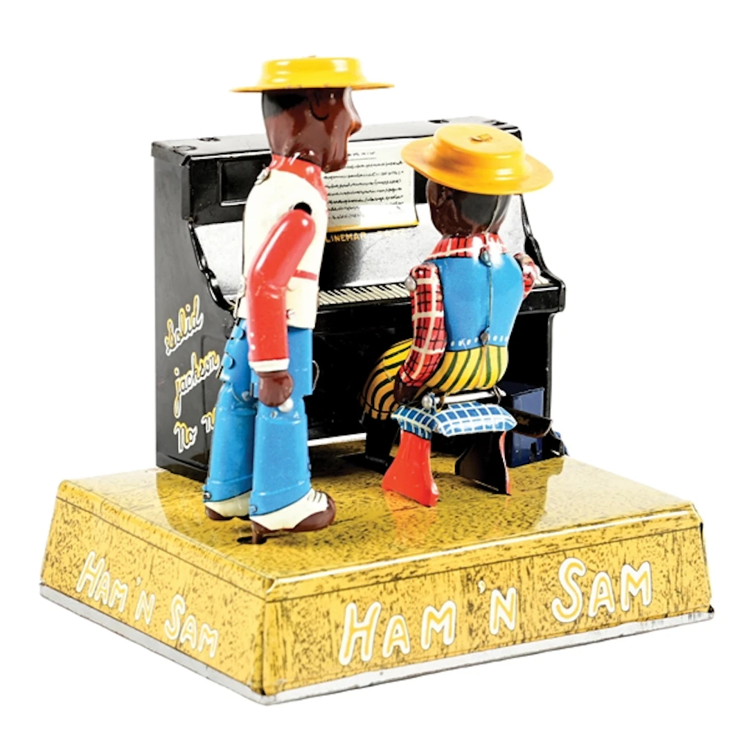LINEMAR HAM 'N SAM TIN LIHO WIND-UP PIANO TOY