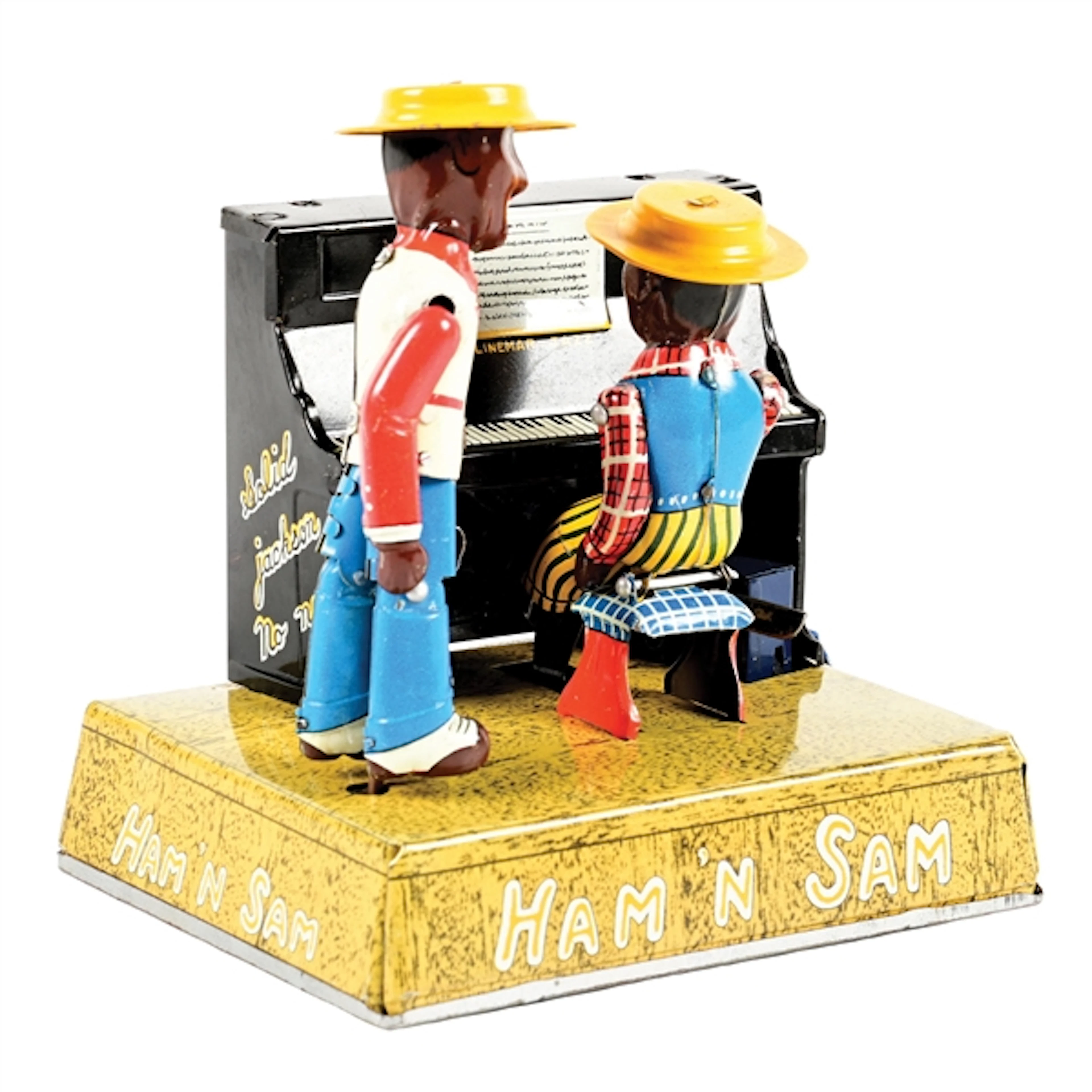 LINEMAR HAM 'N SAM TIN LIHO WIND-UP PIANO TOY