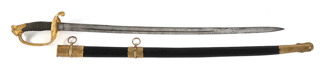 US CIVIL WAR M1850 FOOT OFFICER'S SWORD BY AMES.