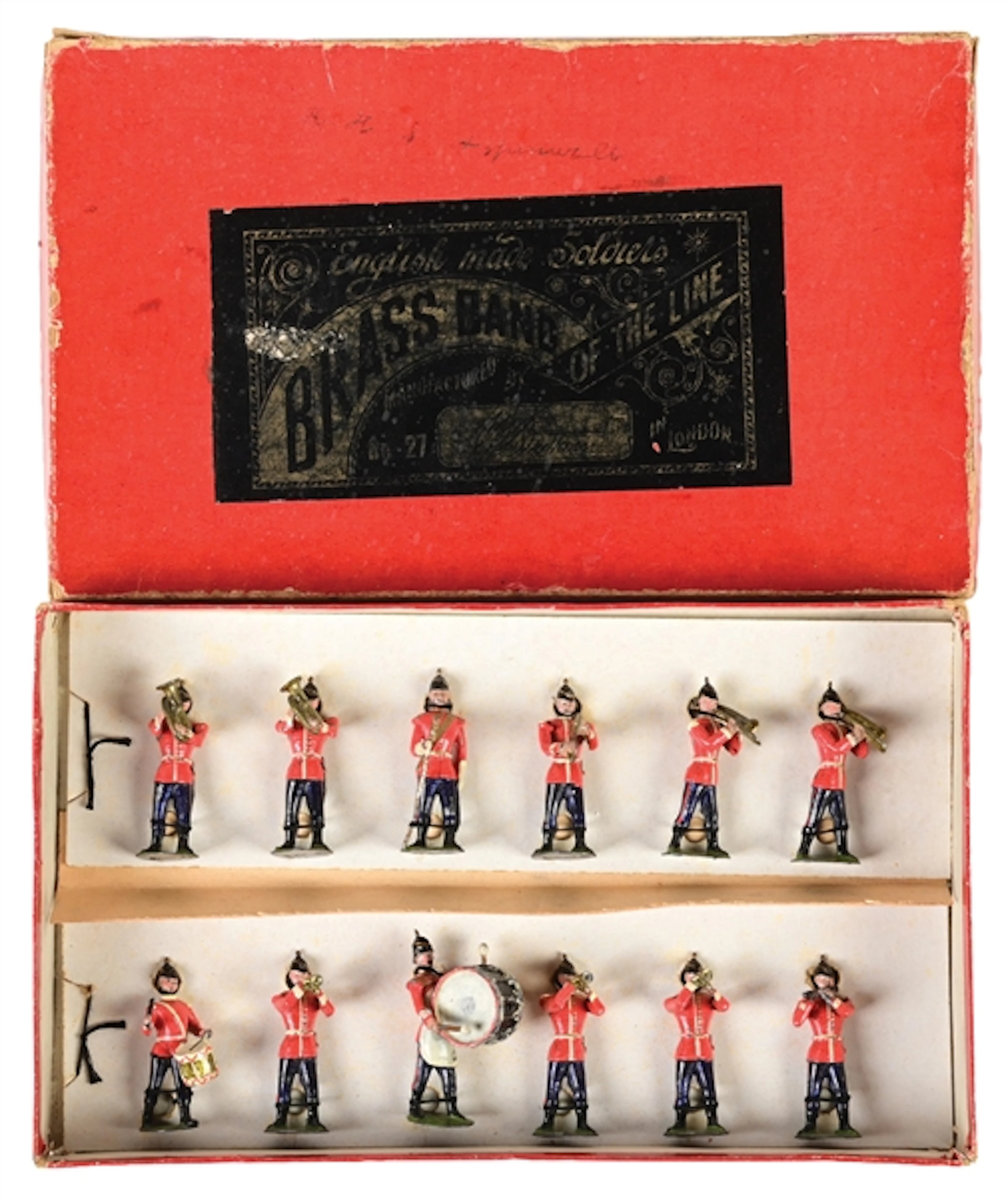 W. BRITAIN'S BRASS BAND OF THE LINE SET NO. 27