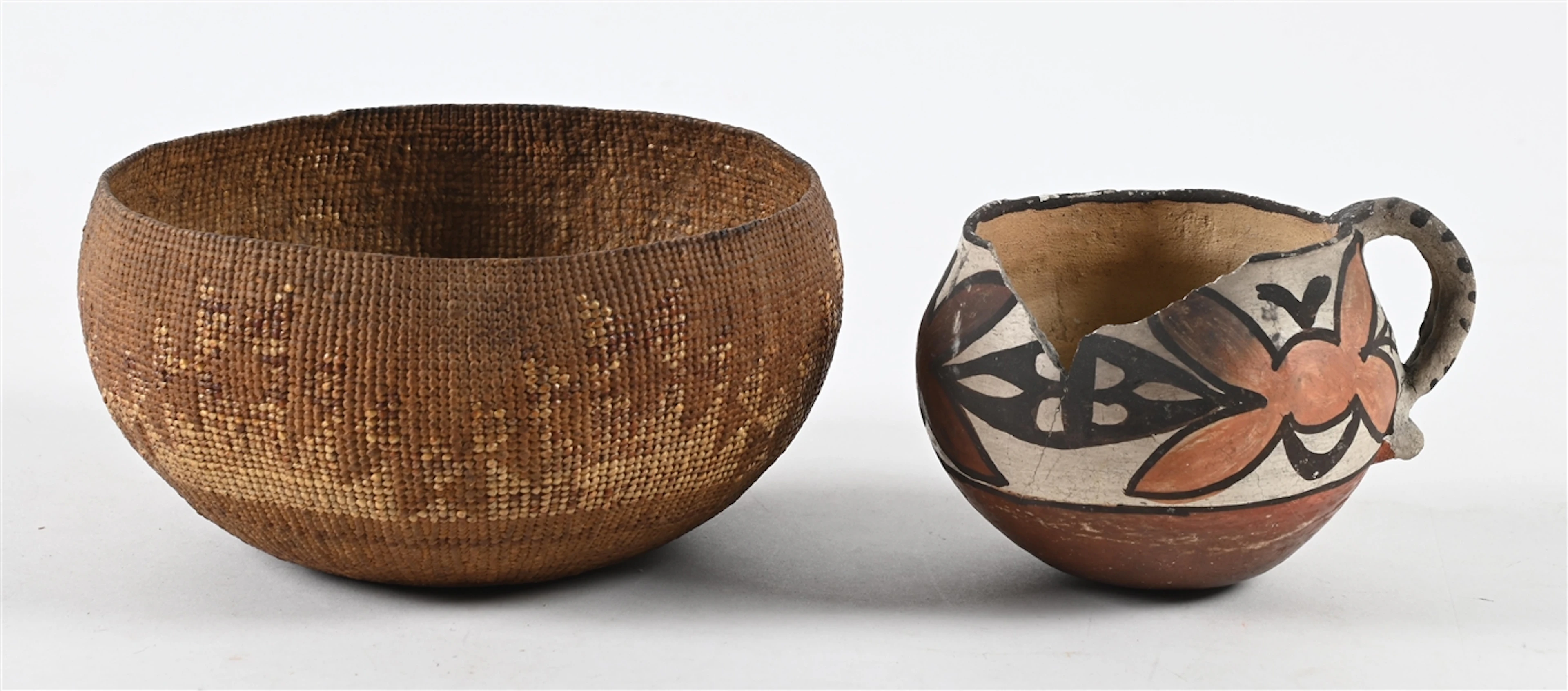 LOT OF 2: HUPA BASKET & SANTA ANA CUP