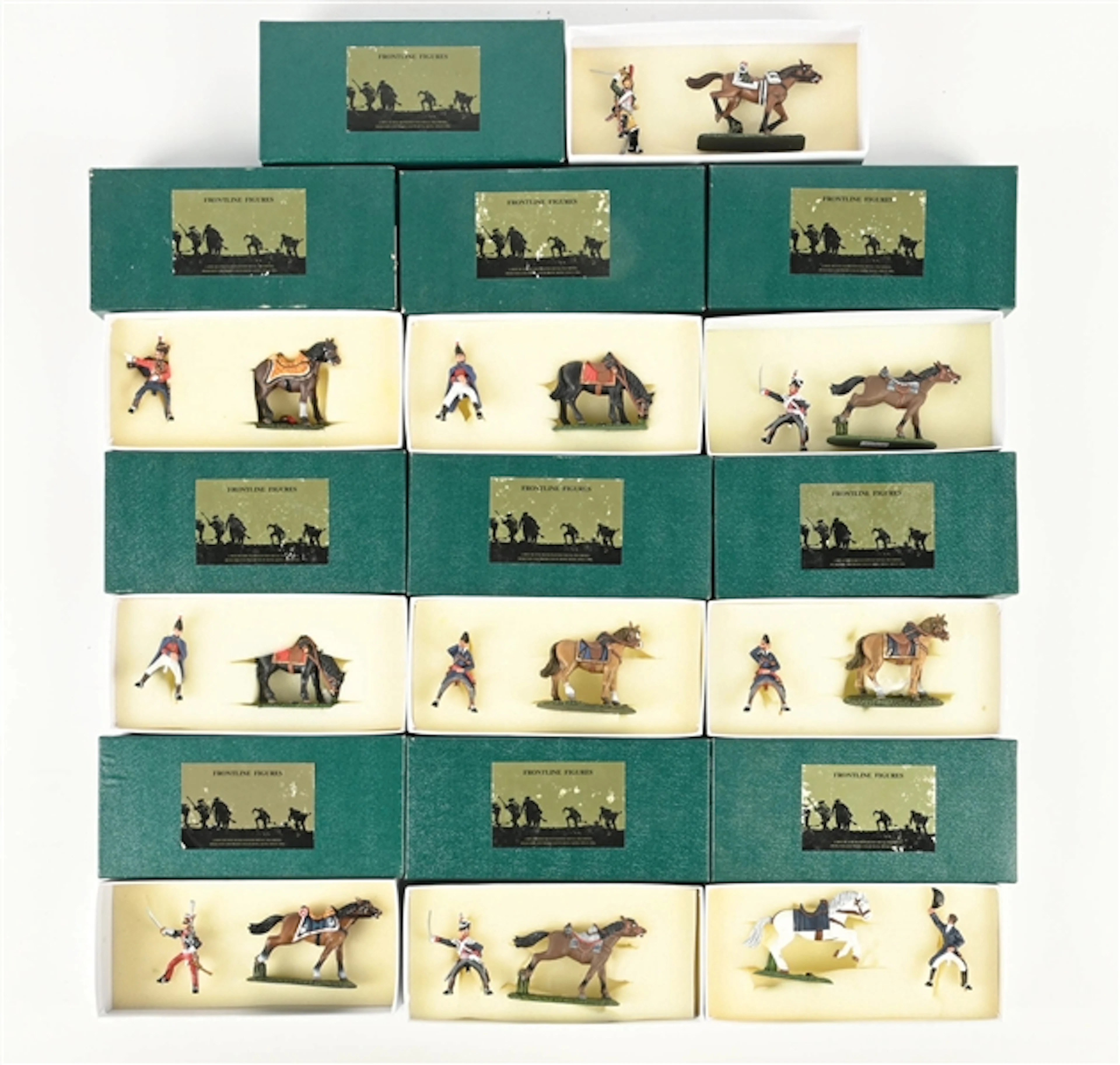 LOT OF 10: FRONTLINE CONNOISSEUR RANGE NAPOLEONIC WARS SETS IN BOXES