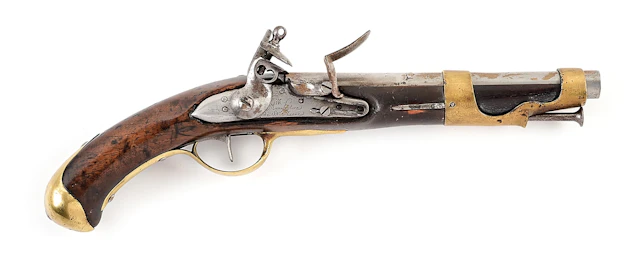 (A) FRENCH MODEL 1763/73 FLINTLOCK ST. ETIENNE FLINTLOCK PISTOL