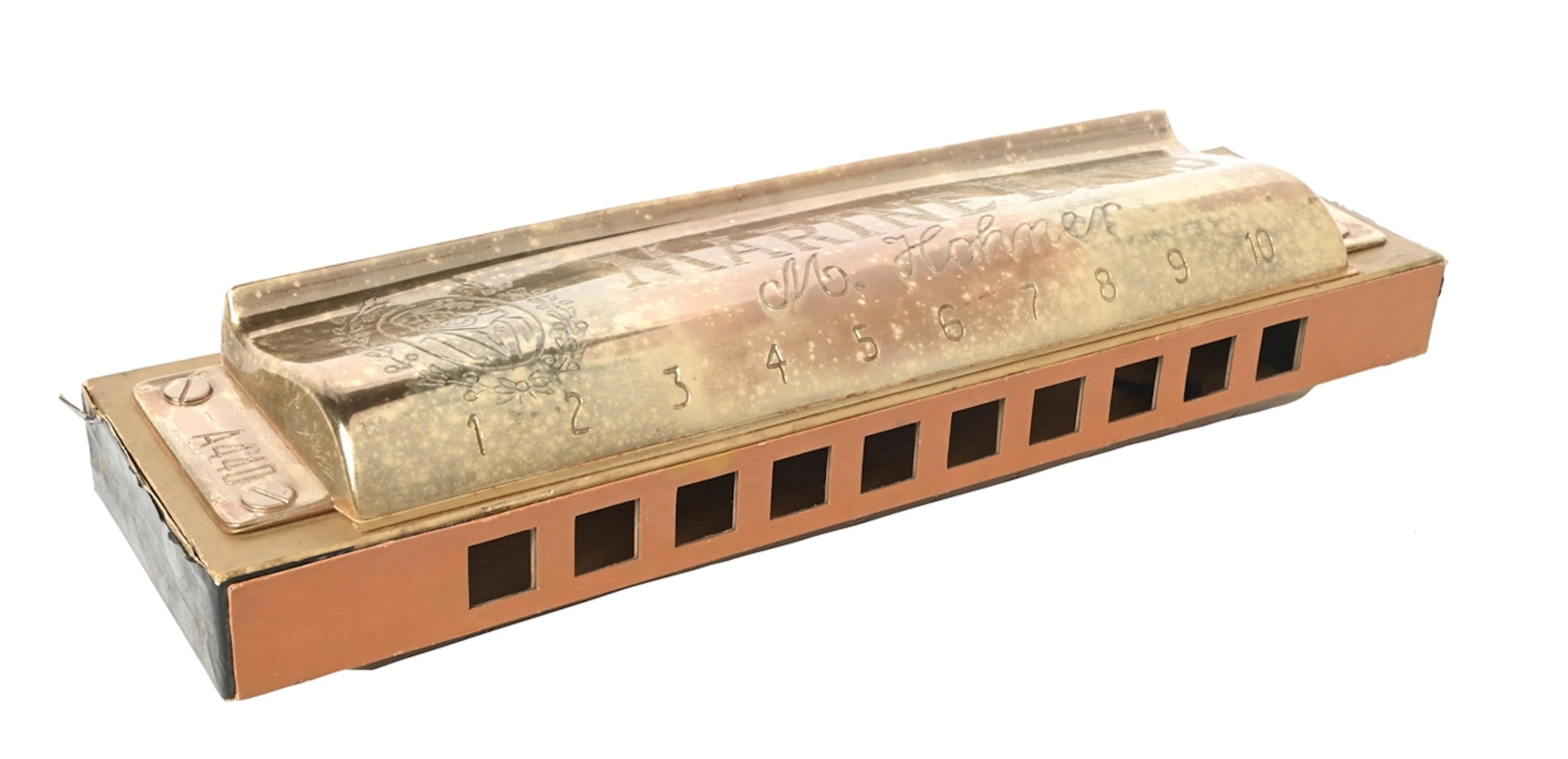 MARINE BAND M. HOHNER HARMONICA FIGURAL DISPLAY SIGN