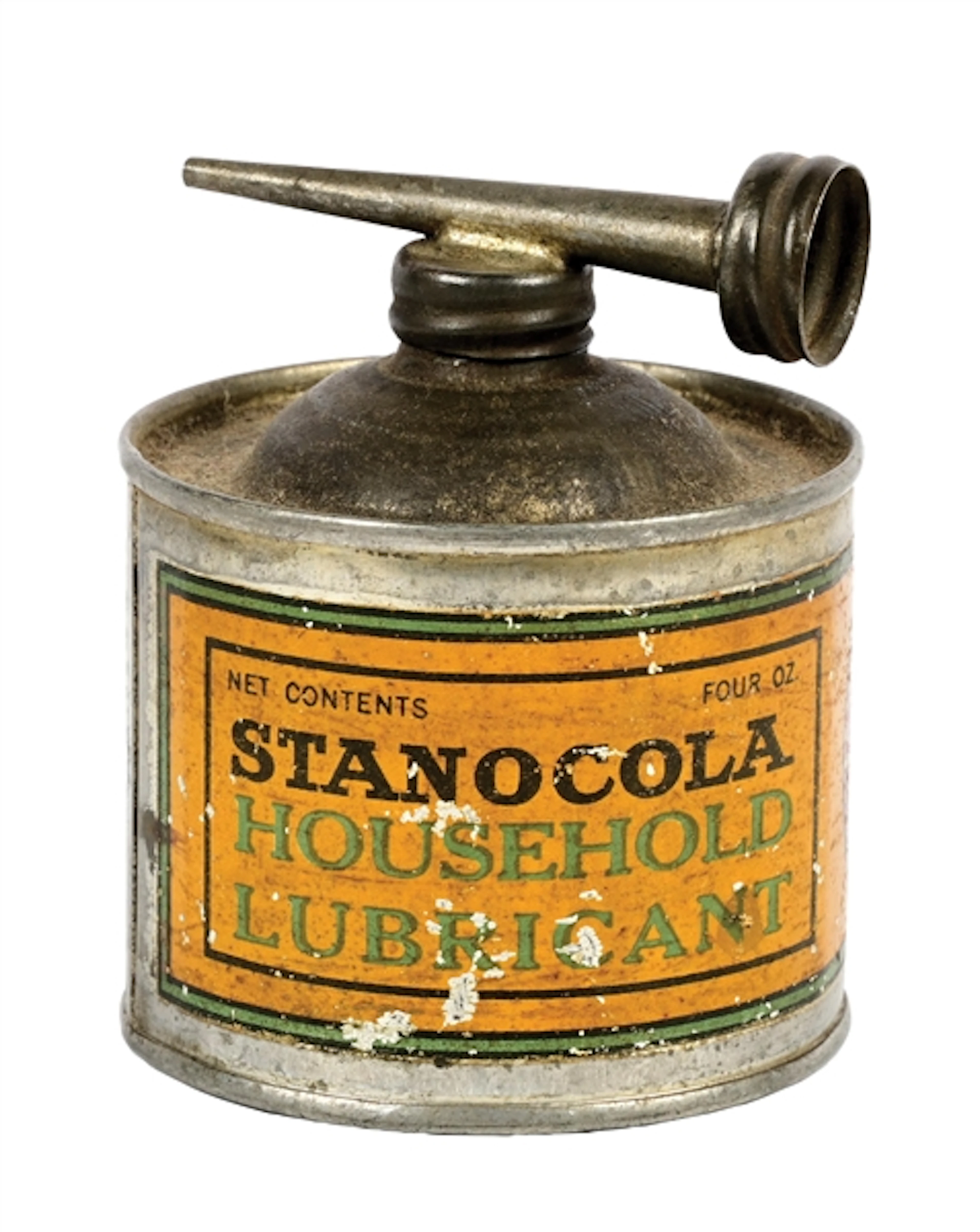 RARE STANOCOLA HOUSEHOLD LUBRICANT HANDY OILER CAN
