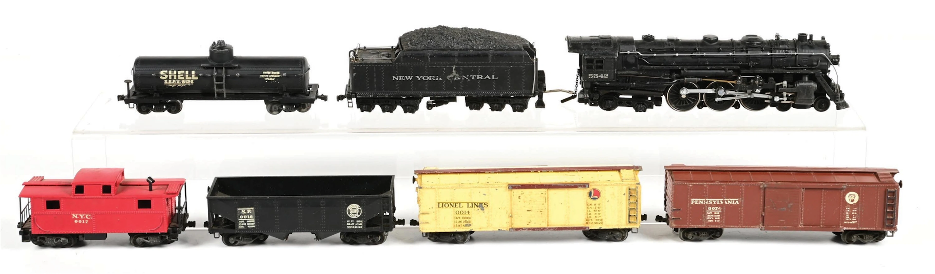 PRE-WAR LIONEL OO-GA. NEW YORK CENTRAL HUDSON STEAM LOCOMOTIVE & TENDER