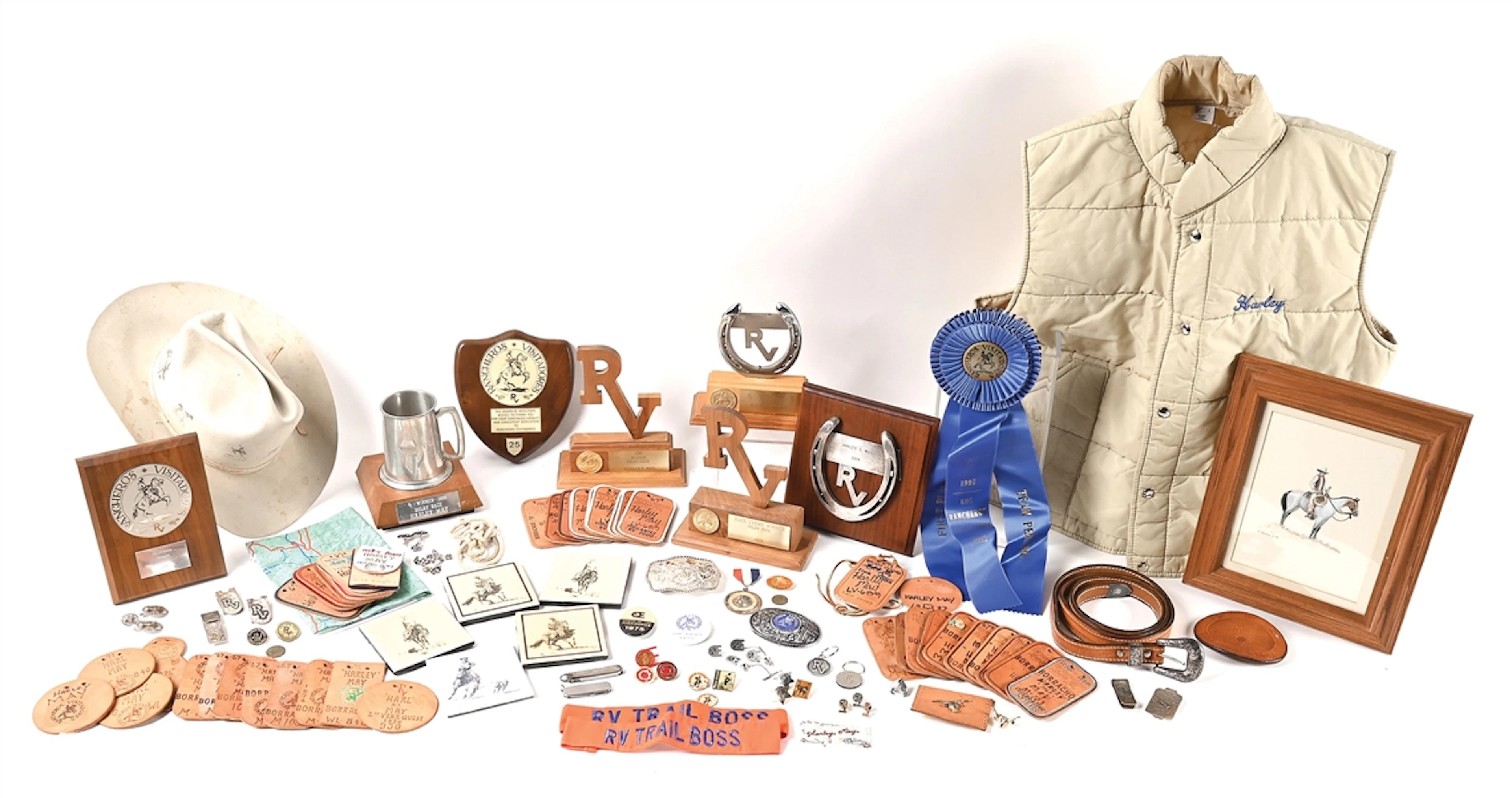LARGE LOT OF HARLEY MAY RANCHEROS VISITADORES MEMORABILIA