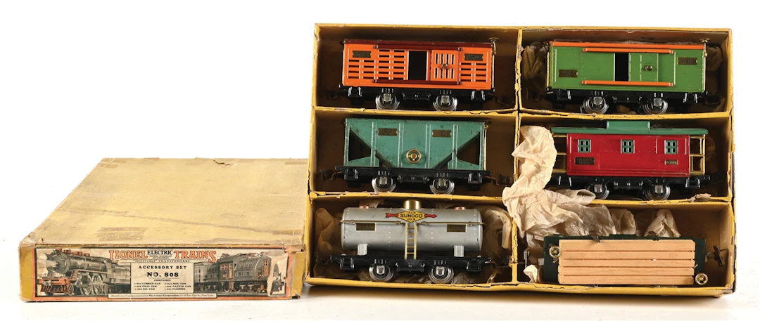 LIONEL PREWAR O-GAUGE FREIGHT CAR ACCESSORY SET NO. 808