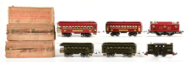 LOT OF 2: LIONEL STANDARD GA. NO. 34 & NO. 347 ELECTRIC LOCOMOTIVE