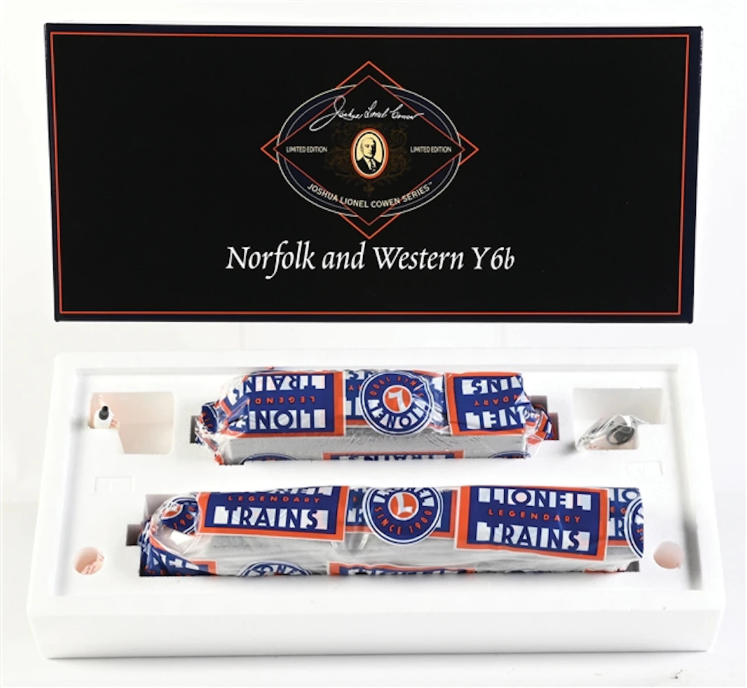 LIONEL O-GA. 6-28085 JLC SERIES NORFOLK AND WESTERN Y6B STEAM LOCOMOTIVE