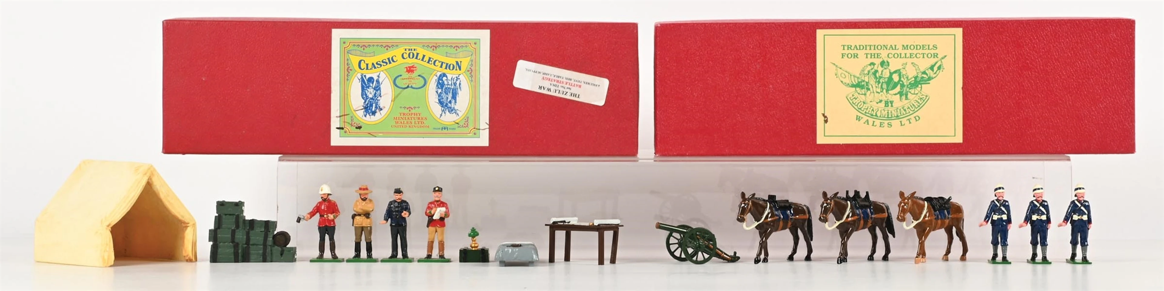 LOT OF 2: TROPHY TOY SOLDIER SETS IN ORIGINAL BOXES