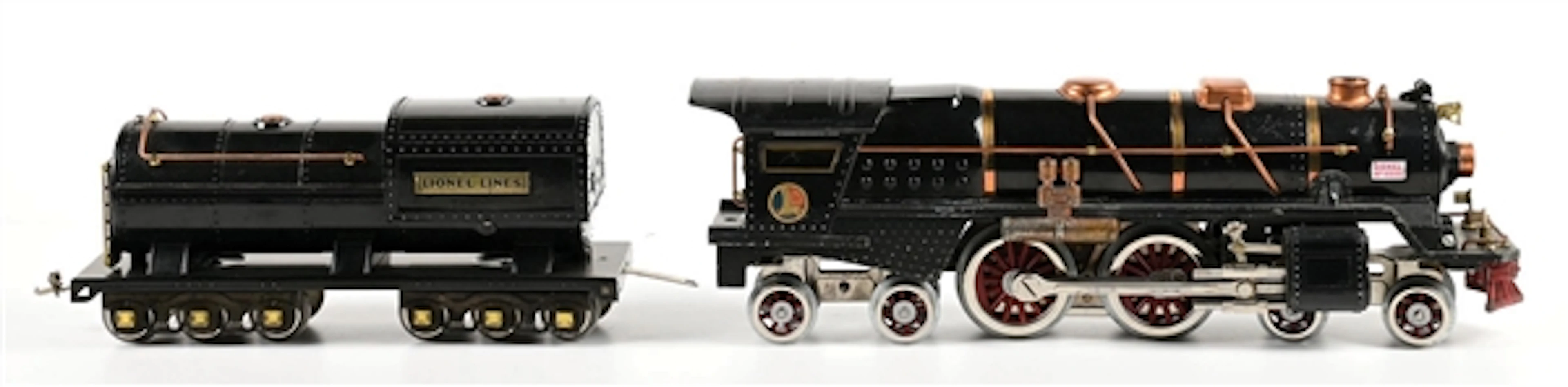 LIONEL 400E BLACK STEAM LOCOMOTIVE & TENDER
