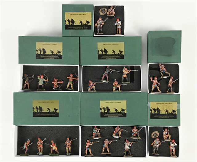 LOT OF 7: FRONTLINE FIGURES JOHN JENKINS COLLECTION WAR OF 1812 SETS IN BOXES