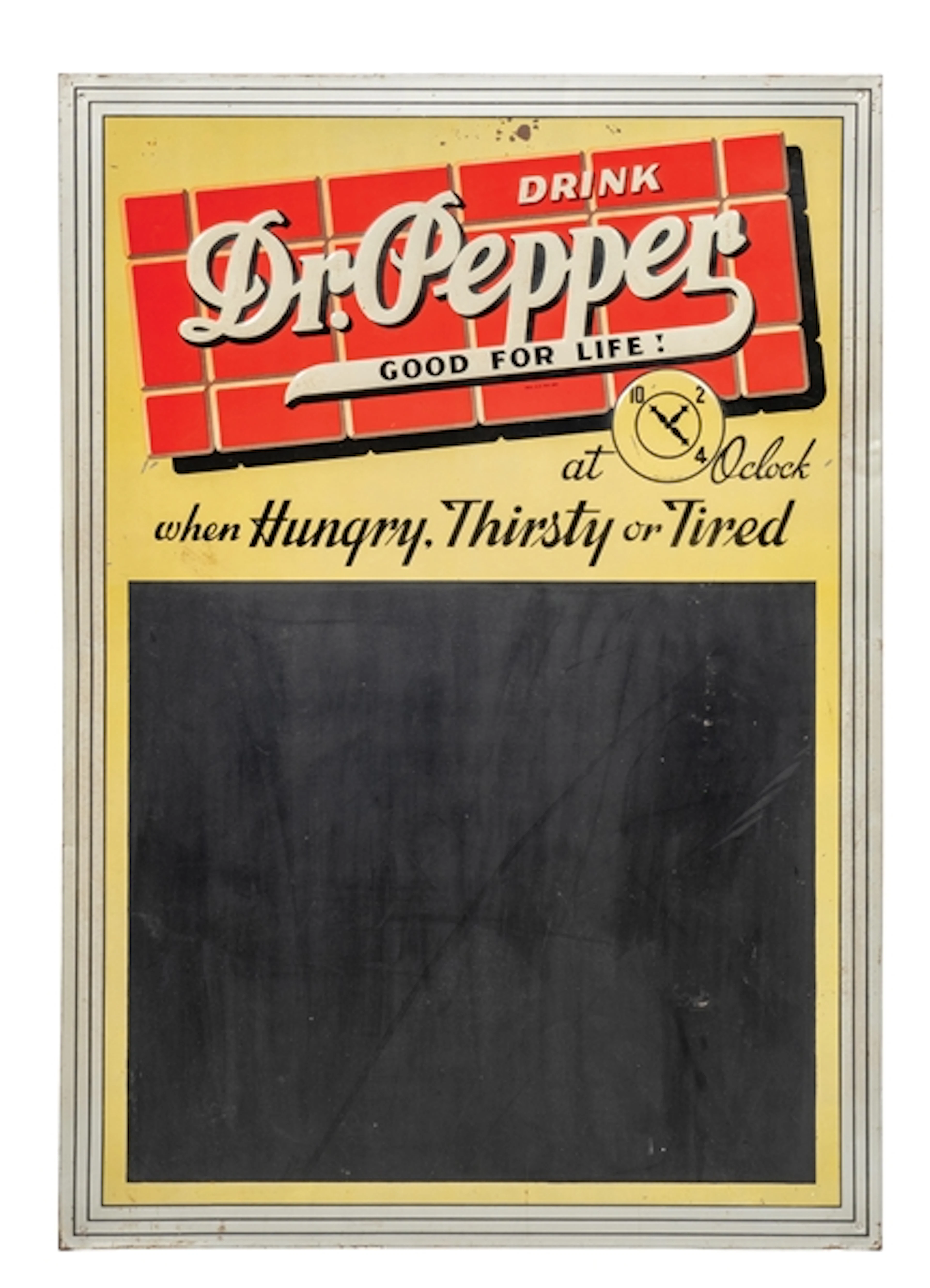 DR. PEPPER CHALK ADVERTISING BOARD