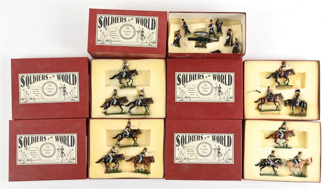 LOT OF 5: SOLDIERS OF THE WORLD CRIMEAN WAR SETS IN BOXES