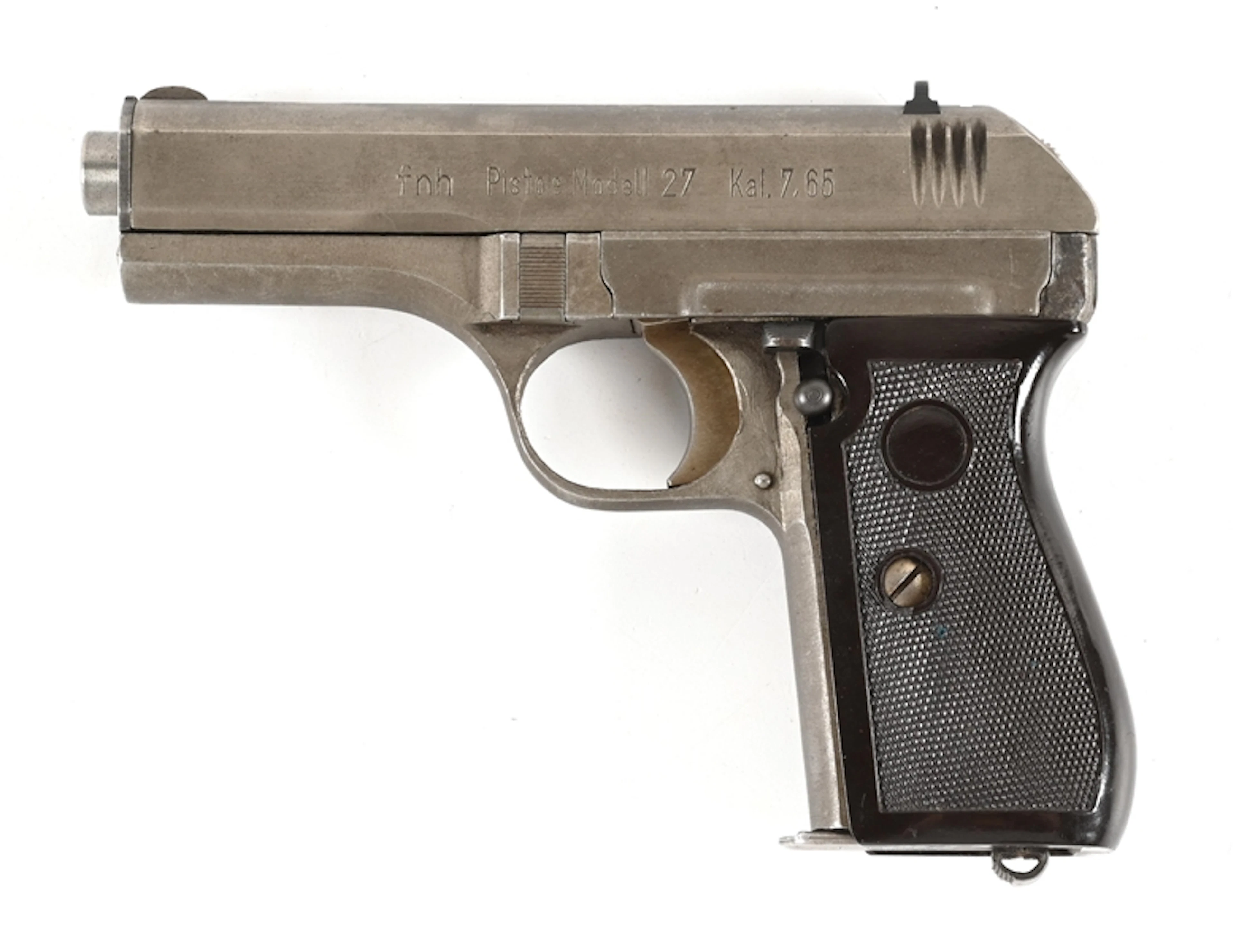 (C) WWII GERMAN MARTIALLY INSPECTED CZ VZ. 27 SEMI-AUTOMATIC PISTOL.