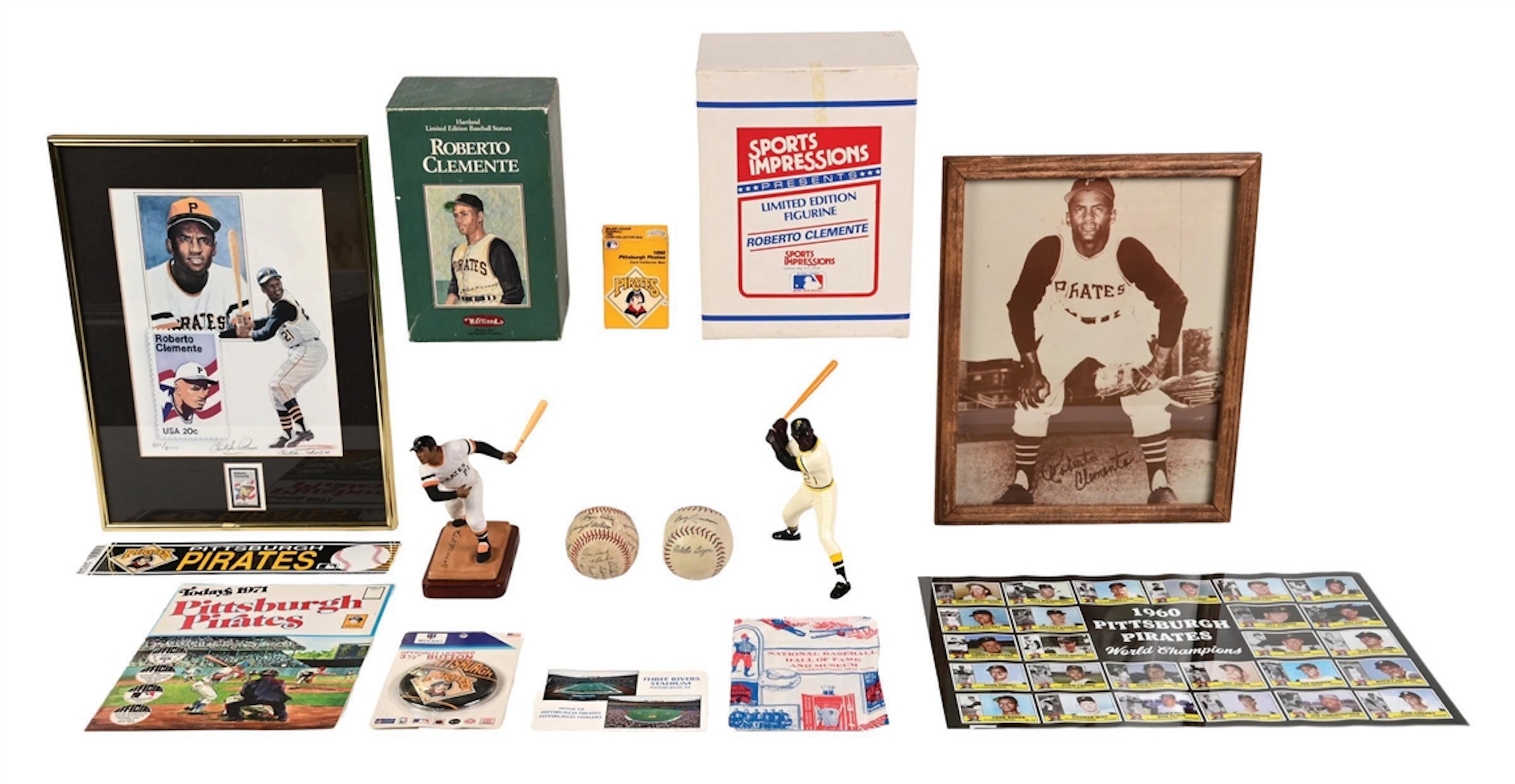 COLLECTION OF MOSTLY PITTSBURGH PIRATES BASEBALL CONTEMPORARY MEMORABILIA ITEMS