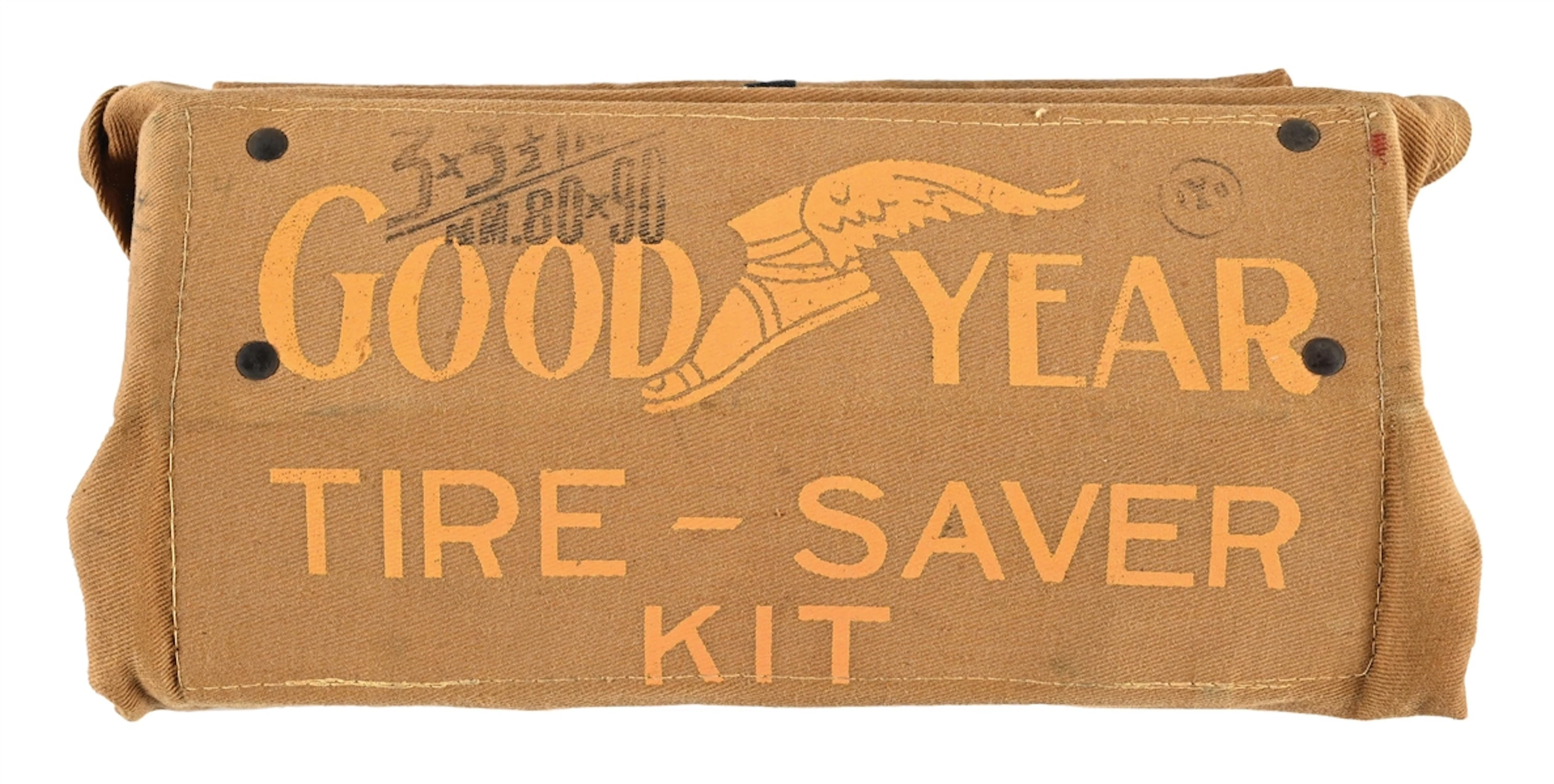 RARE GOODYEAR TIRE SAVER KIT CLOTH AUTOMOTIVE ACCESSORY TOOL BAG