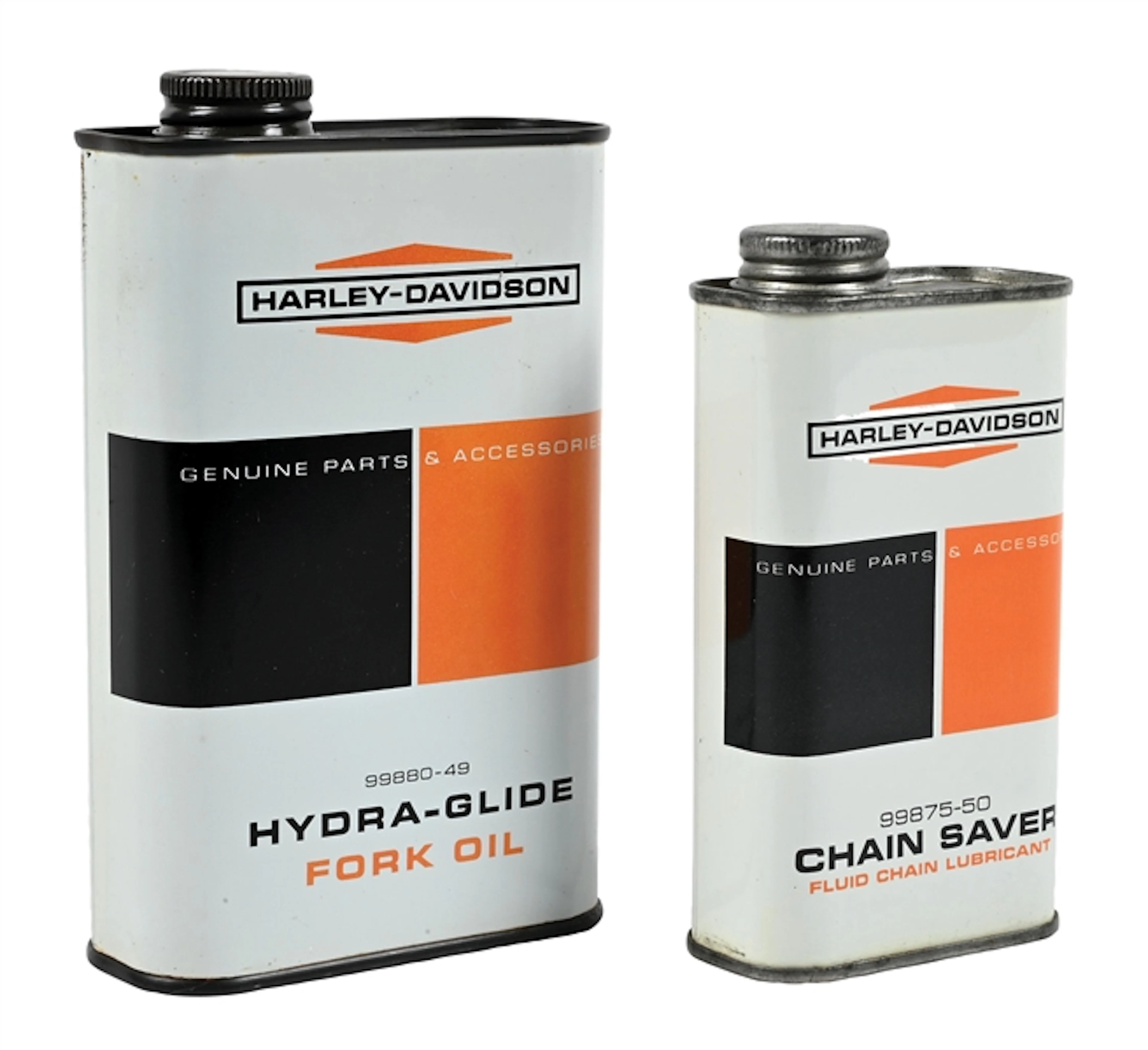 COLLECTION OF 2: HARLEY-DAVIDSON CHAIN SAVER AND HYDRA-GLIDE FORK
