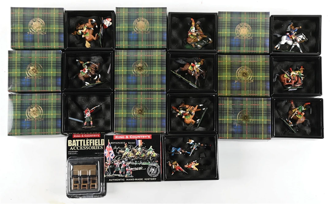 LOT OF 11: KING & COUNTRY NAPOLEONICS FIGURES IN BOXES