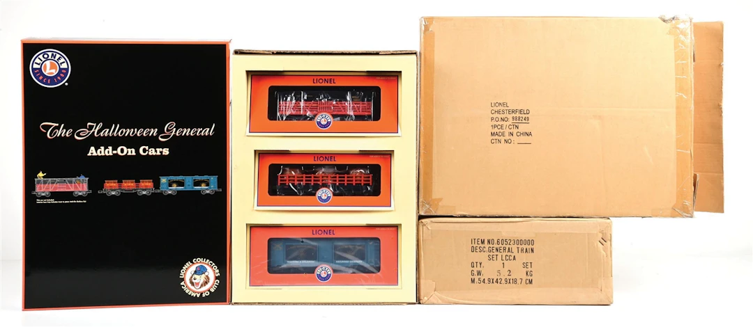 LOT OF 2: MODERN ERA LIONEL O-GA. 6-52300 LCCA HALLOWEEN GENERAL TRAIN