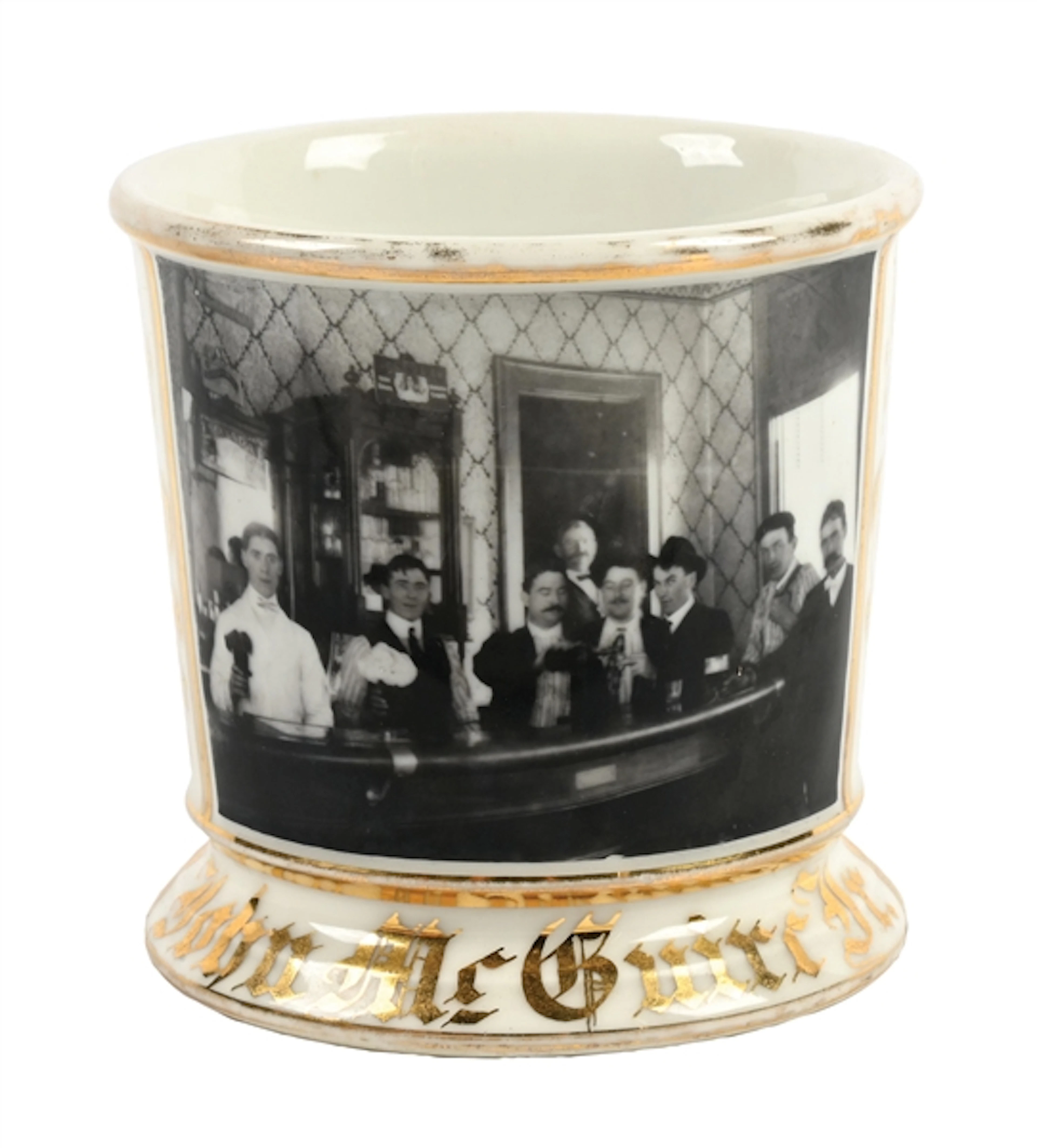 PHOTOGRAPHIC SHAVING MUG.
