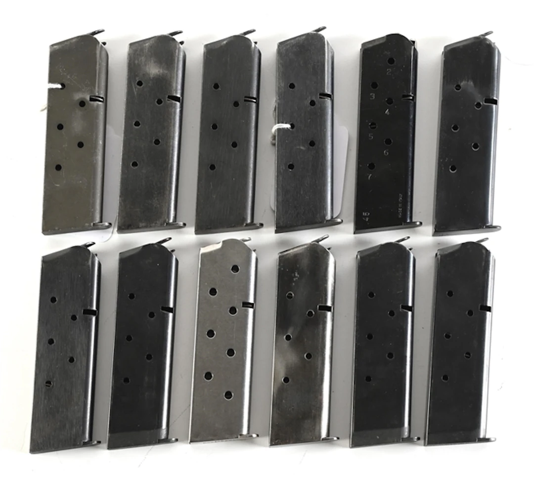 LOT OF 12 COLT 1911 .45 ACP MAGAZINES.