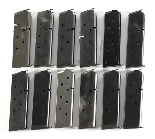 LOT OF 12 COLT 1911 .45 ACP MAGAZINES.