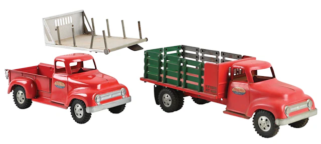 LOT OF 2: PRESSED STEEL TONKA TOY TRUCKS