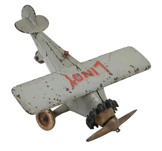 HUBLEY MFG. CO. CAST IRON LINDY AIRPLANE