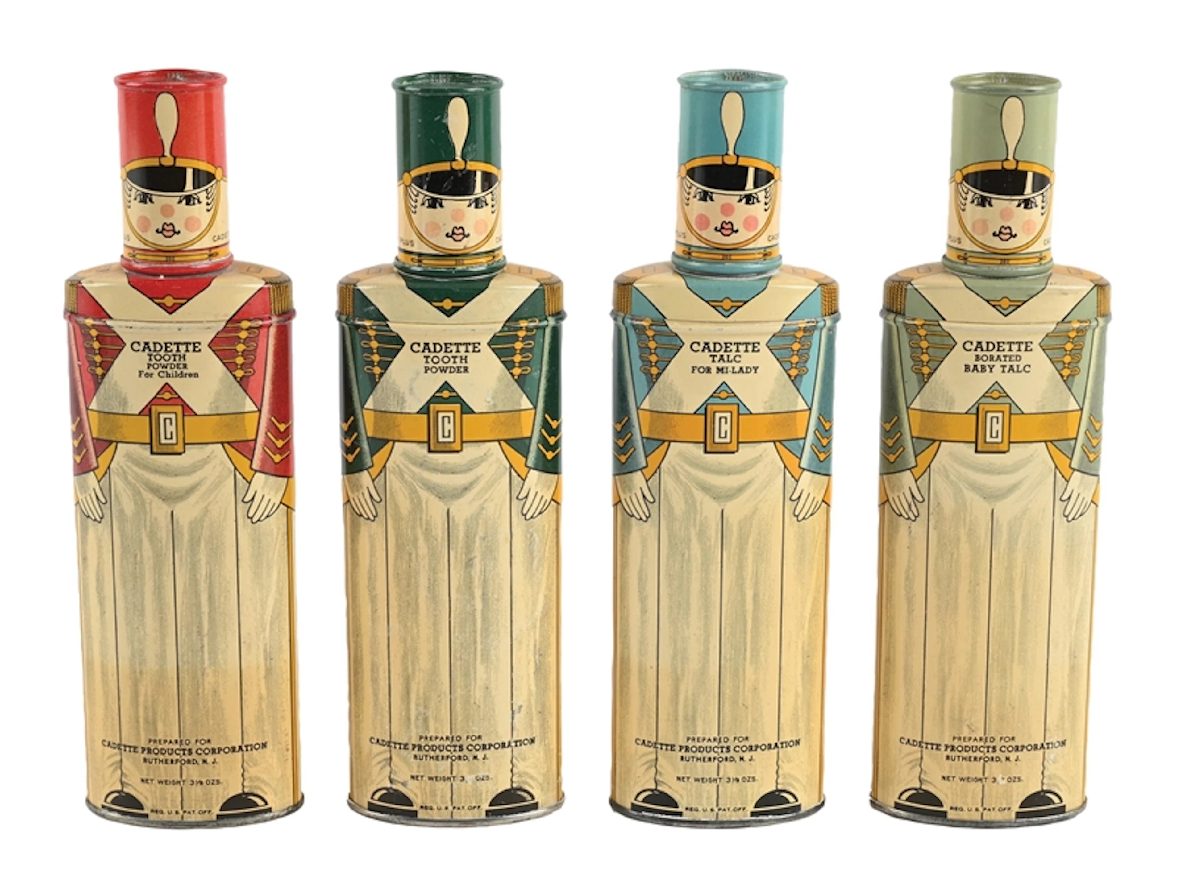 COLLECTION OF 4: CADETTE TOOTH POWDER TINS
