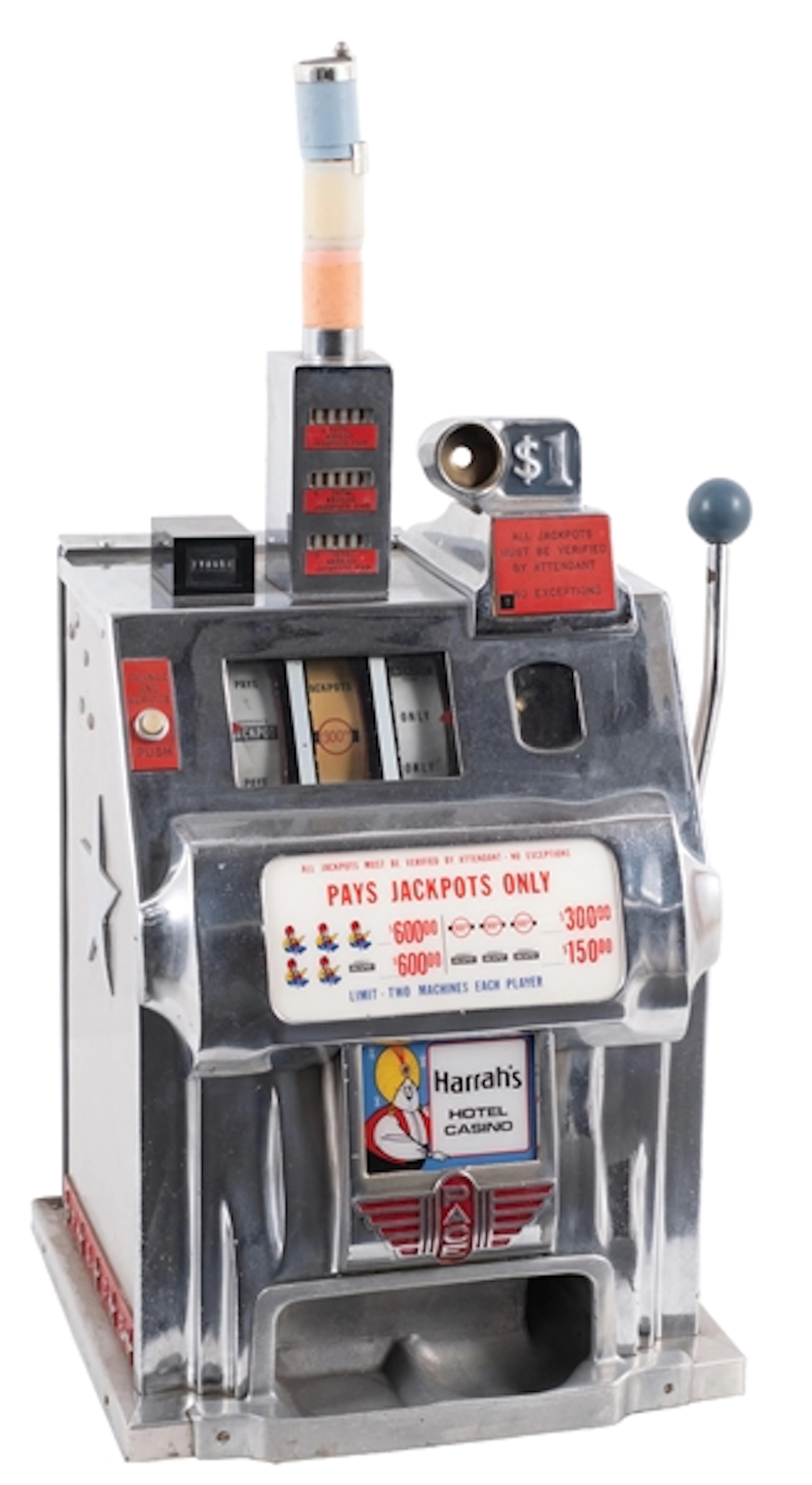 $1 PACE HARRAHS HOTEL CASINO SLOT MACHINE