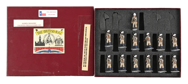 TROPHY MINIATURES THE BRITISH RAJ GUIDES INFANTRY UNLISTED PRESENTATION SET