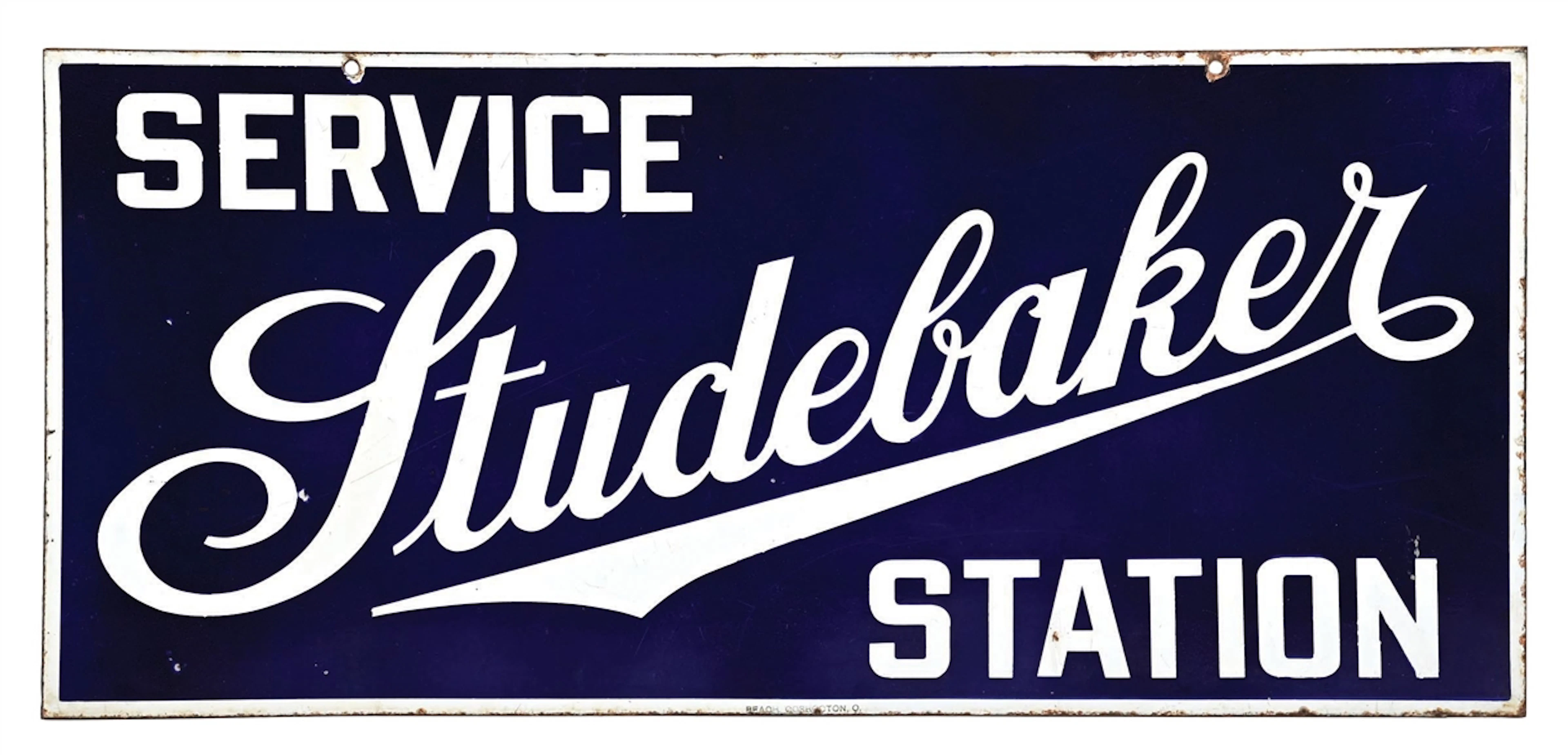 STUDEBAKER SERVICE STATION PORCELAIN SIGN