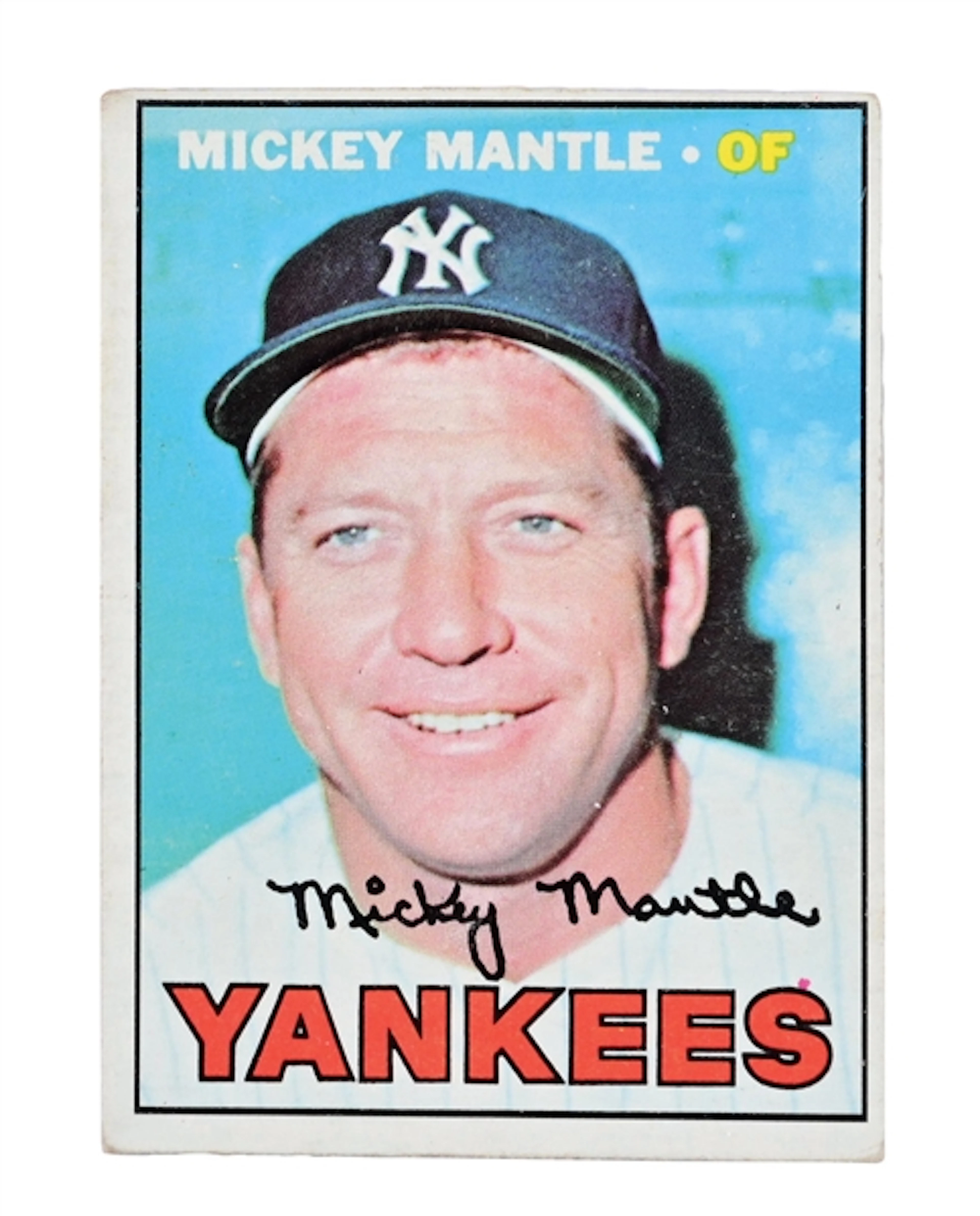 1967 TOPPS MICKEY MANTLE CARD