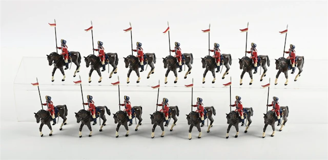 TROPHY MINIATURES INDIAN ARMY LANCERS AT THE WALK