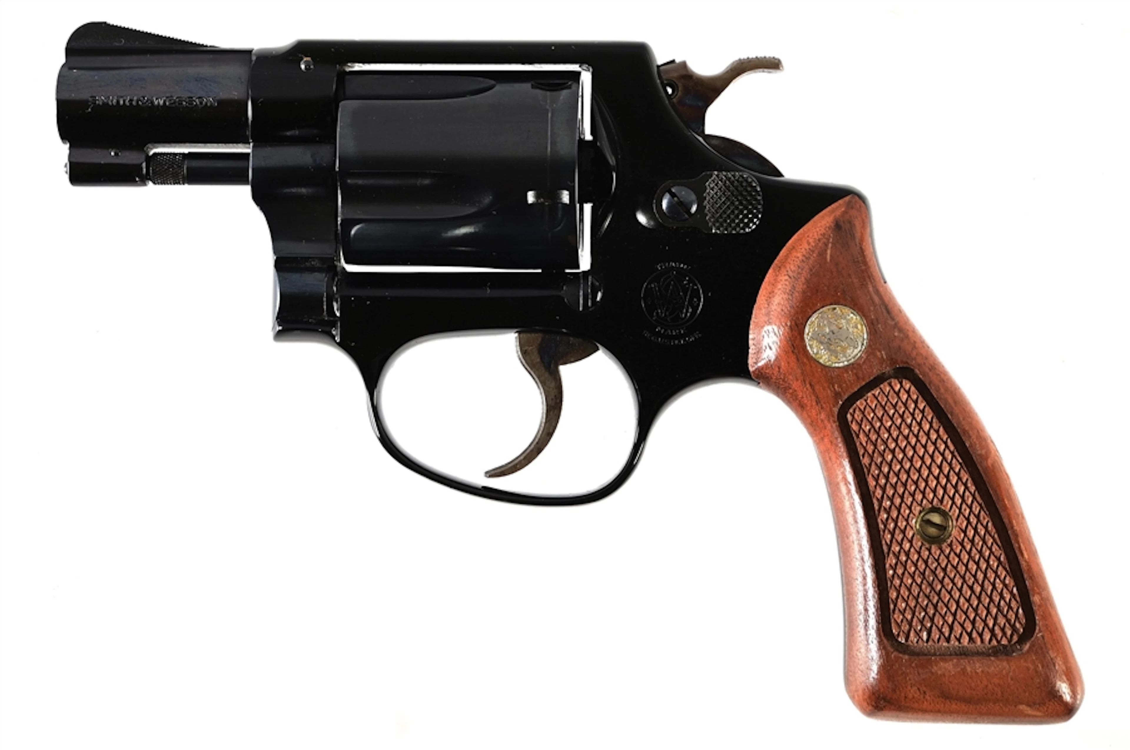 (C) SMITH & WESSON MODEL 37 AIRWEIGHT DOUBLE ACTION REVOLVER WITH BOX.
