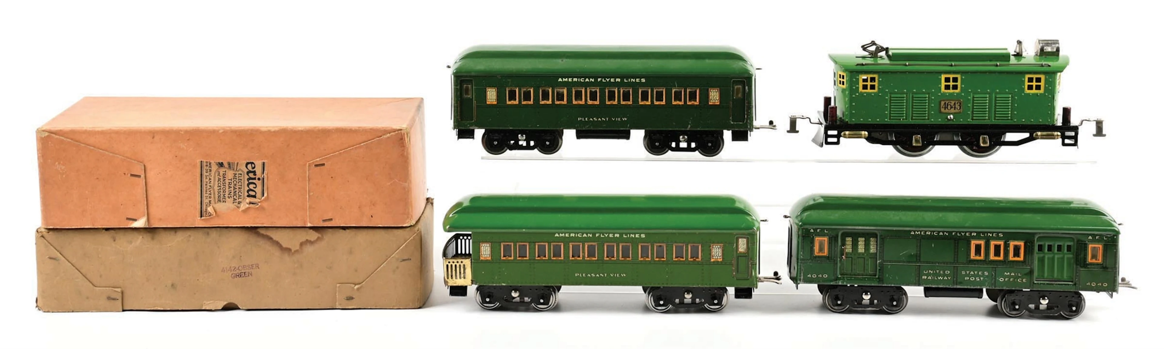PRE-WAR AMERICAN FLYER PRE-WAR STANDARD GA. NO. 4643 ELECTRIC LOCOMOTIVE