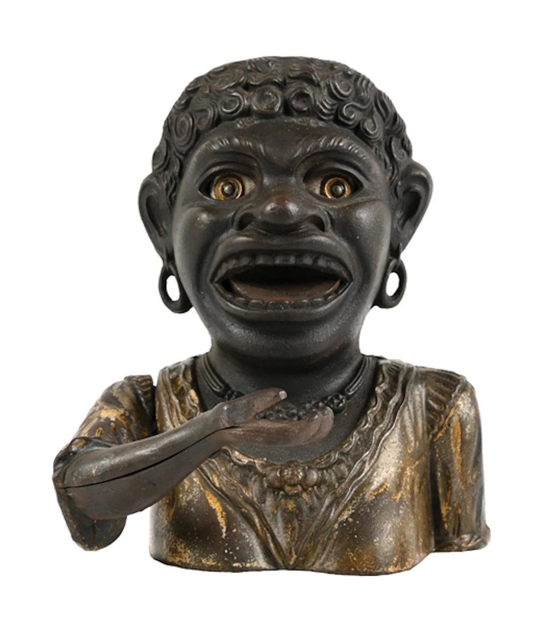 JOHN HARPER DINAH CAST IRON MECHANICAL BANK