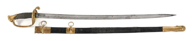 US CIVIL WAR M1850 FOOT OFFICER'S SWORD.